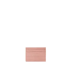 TB Cardholder Croco - Nude Pink