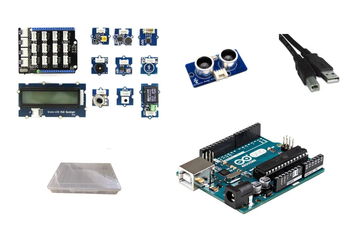 Teacher's Grove kit with Arduino UNO and storage box