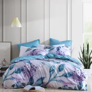 Teagan Lilac Quilt Cover Set by Logan and Mason