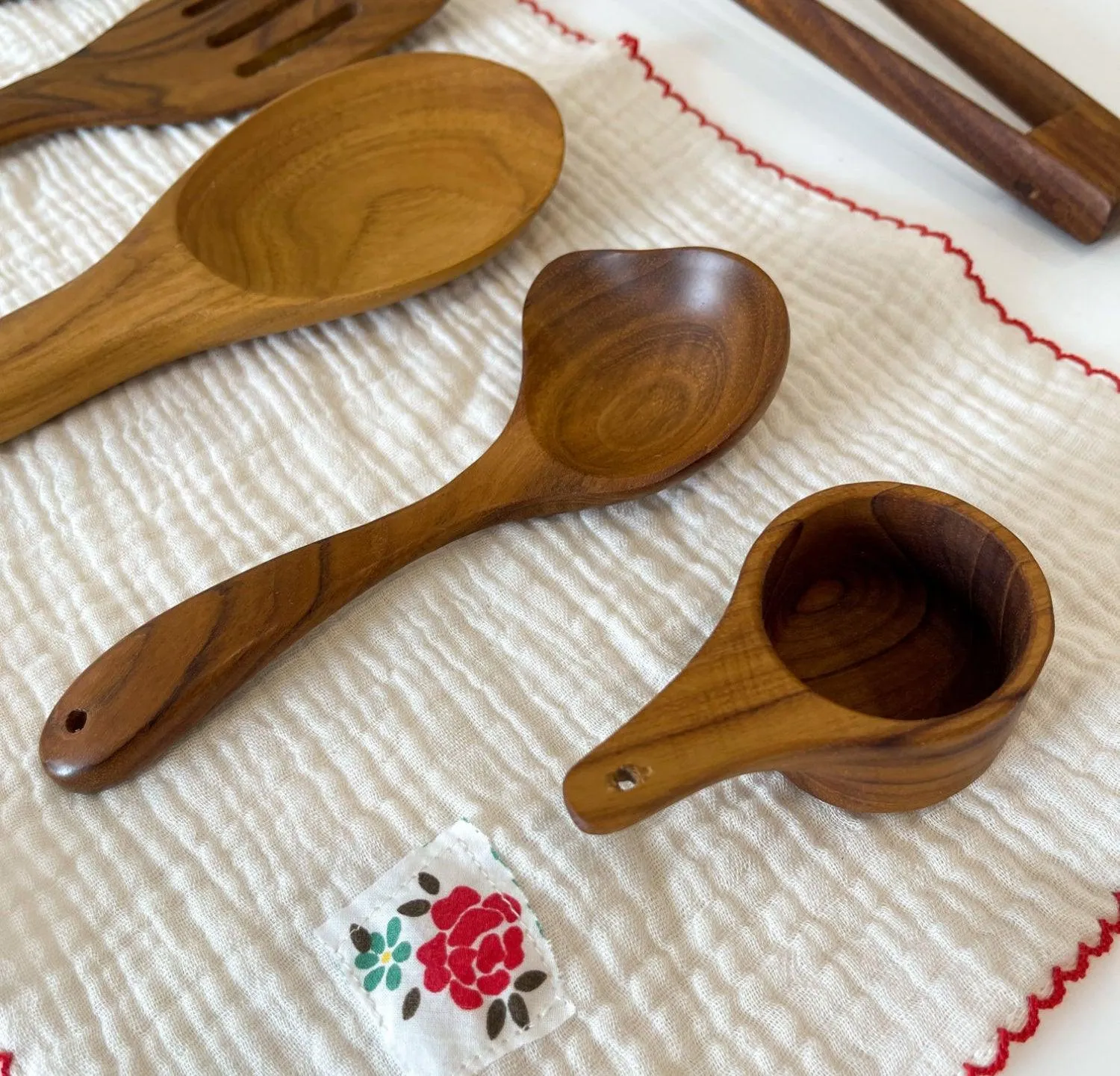 Teak Soup Ladle