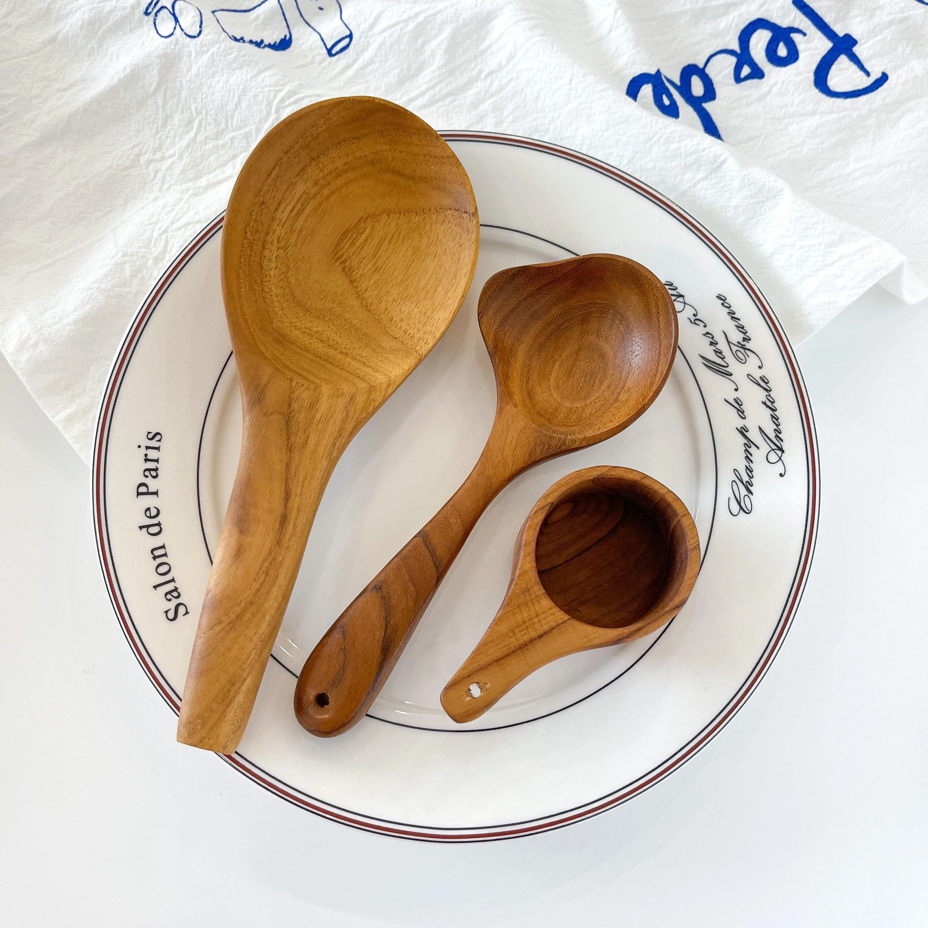 Teak Soup Ladle