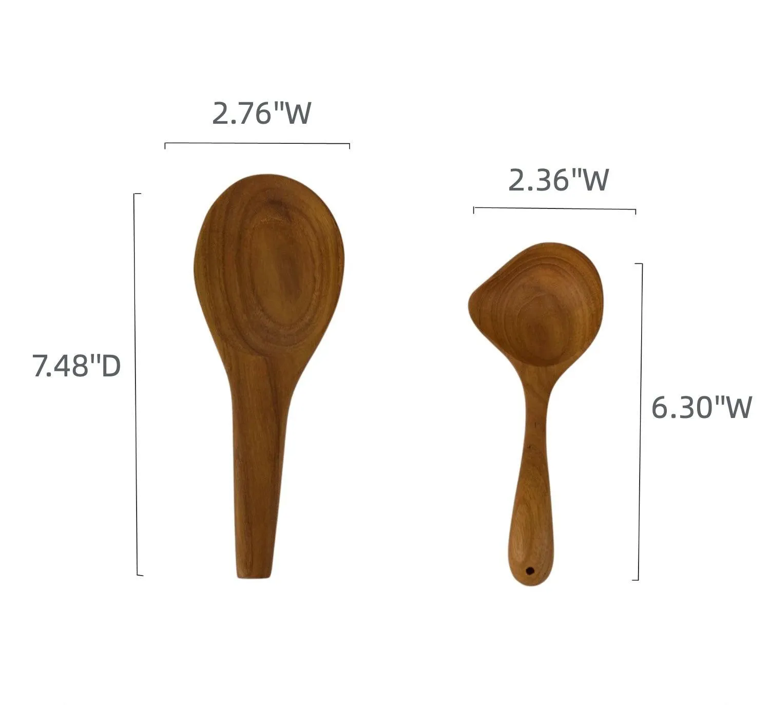 Teak Soup Ladle