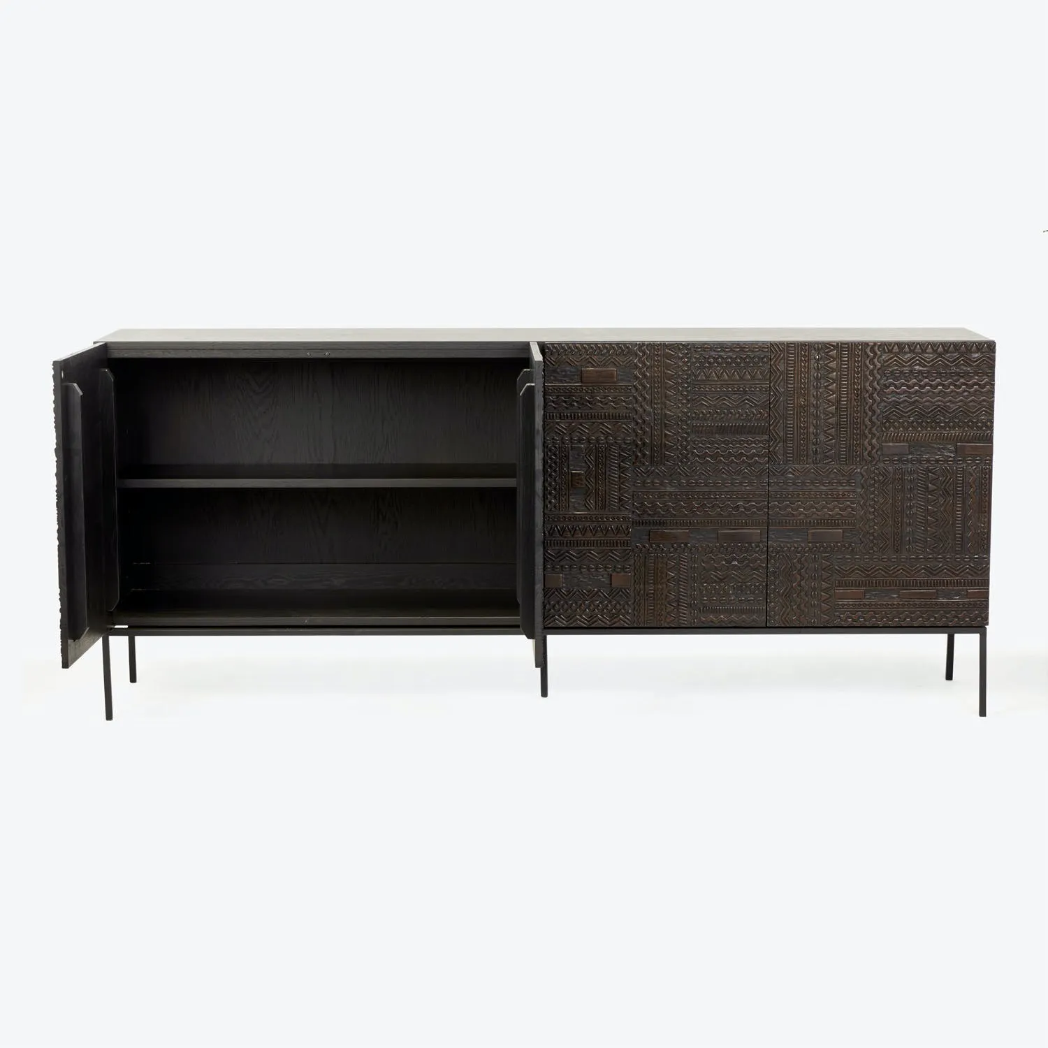 Teak Tabwa 4-Door Sideboard