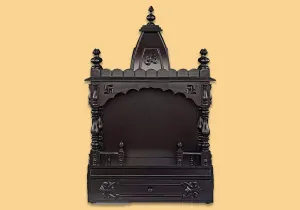 Teakwood Pooja Mandir with Traditional Sheesham Finish for the Home