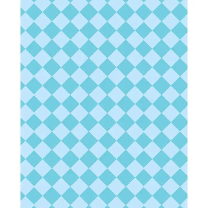 Teal Argyle Printed Backdrop