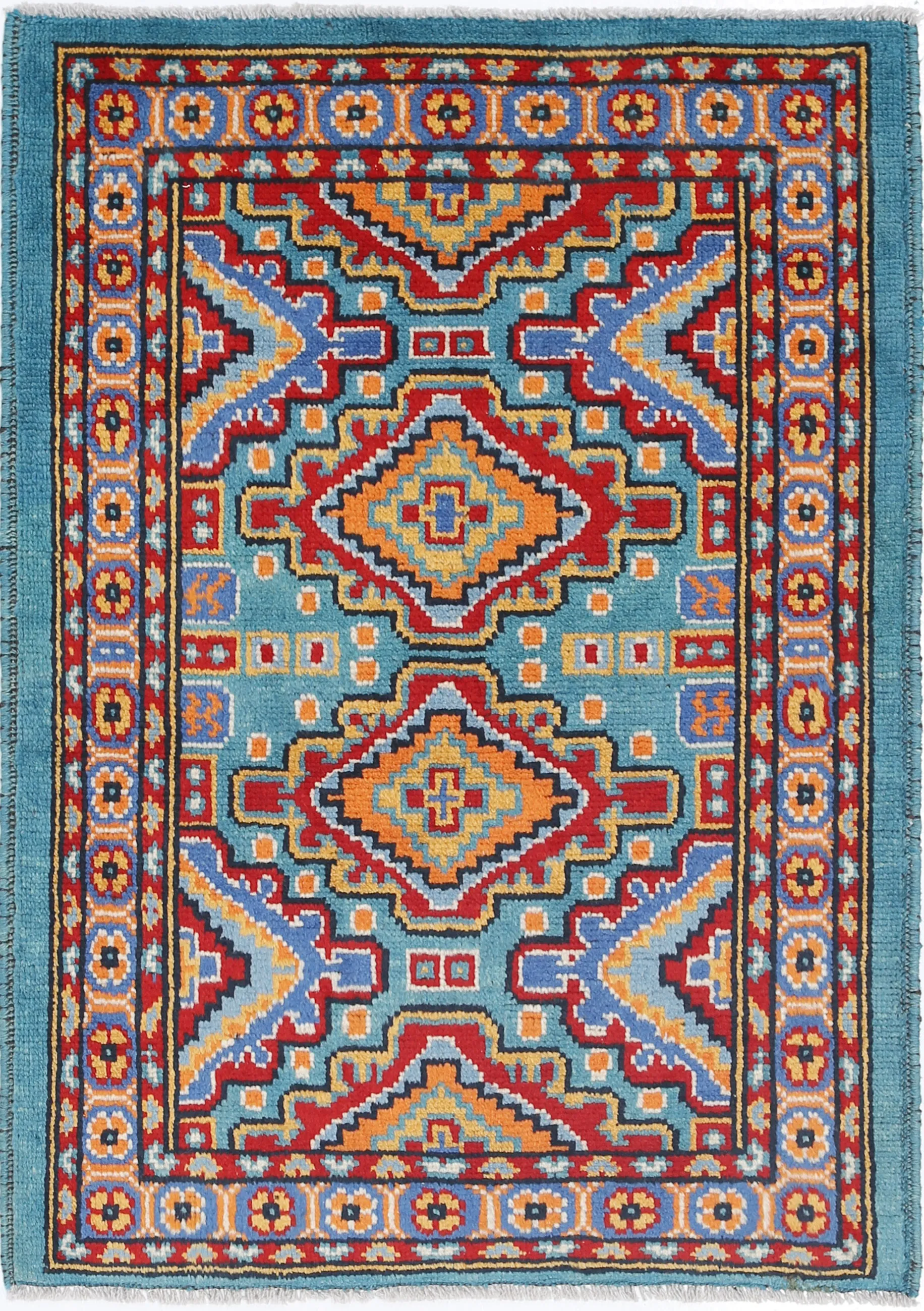 Teal Baluch Revival Hand Knotted Rug