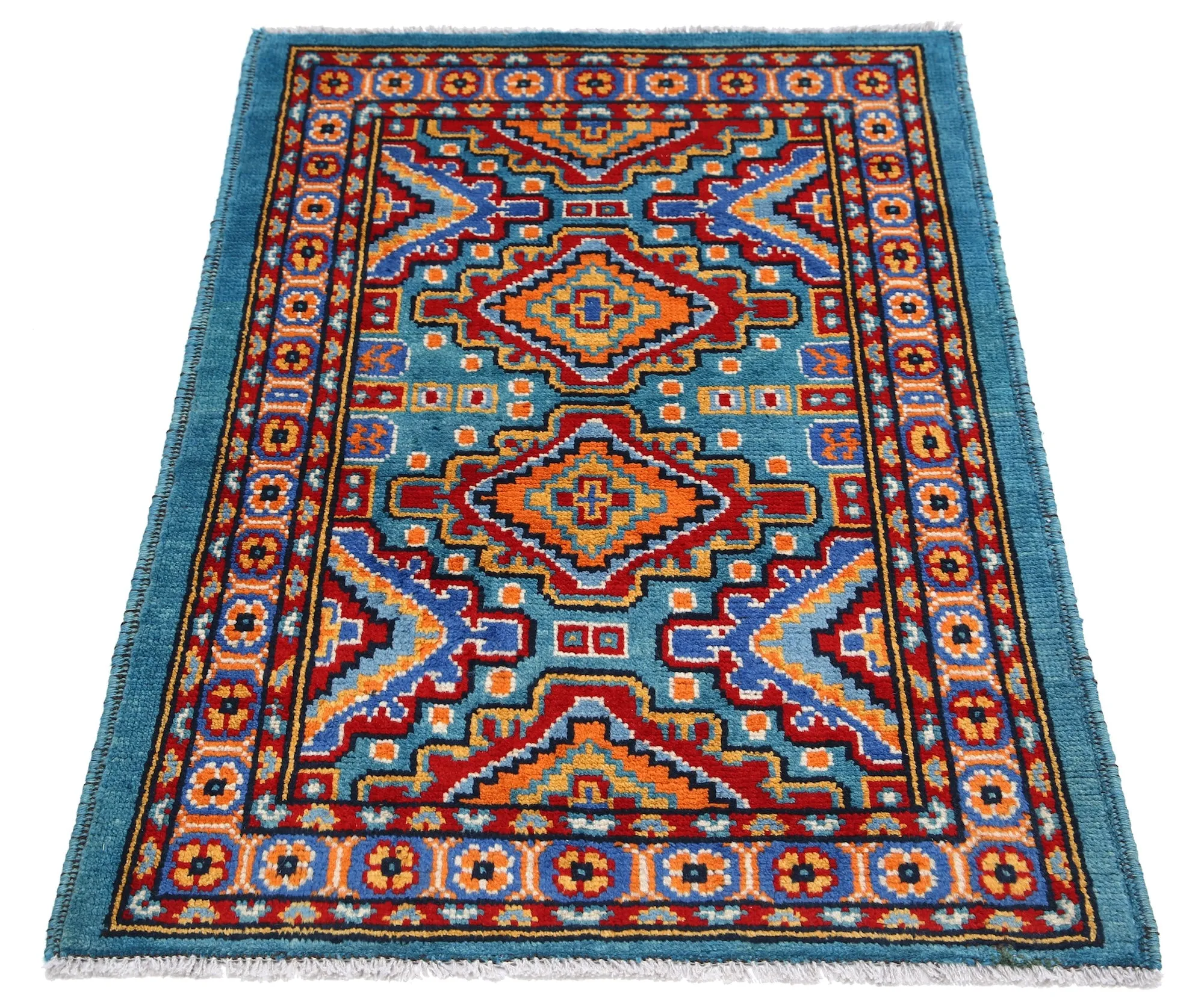 Teal Baluch Revival Hand Knotted Rug