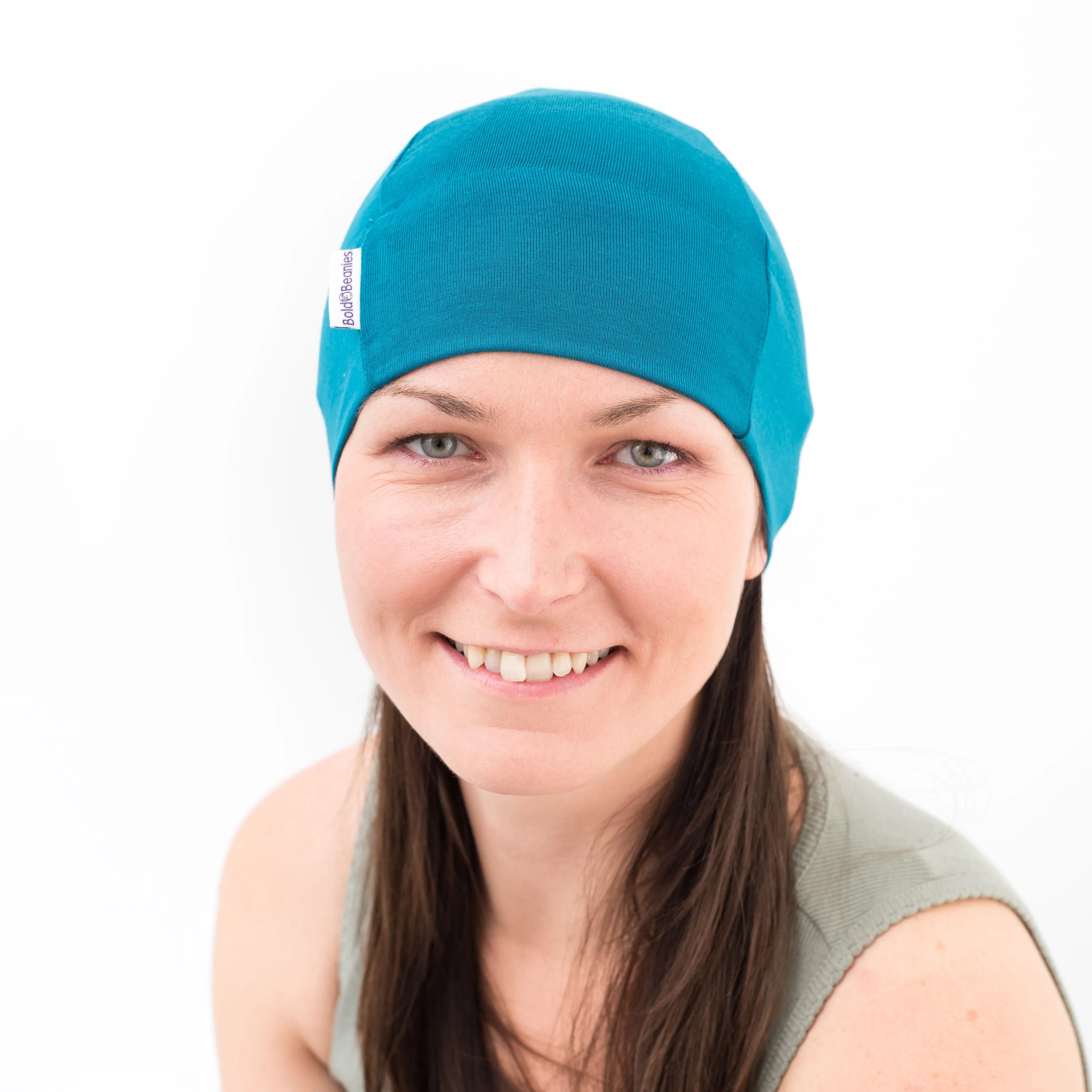 Teal Plain Stylish Hair Loss Hat