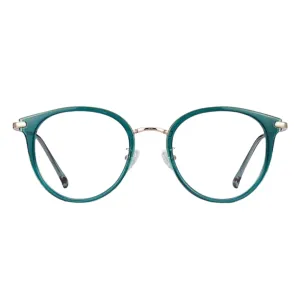 Teal Round Glasses – Stylish, Lightweight, and Comfortable