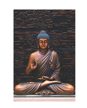 Techgifti Yoga Meditation Gautam Buddha Wall Sticker for Kids Room, Living Room, Bedroom Size - 51 Cm X 75 Cm