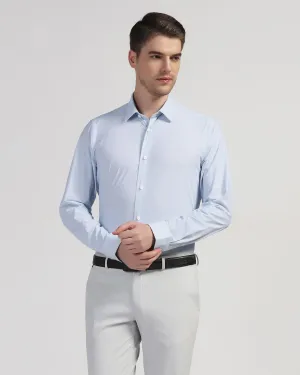 TechPro Formal Blue Printed Shirt - Ohio