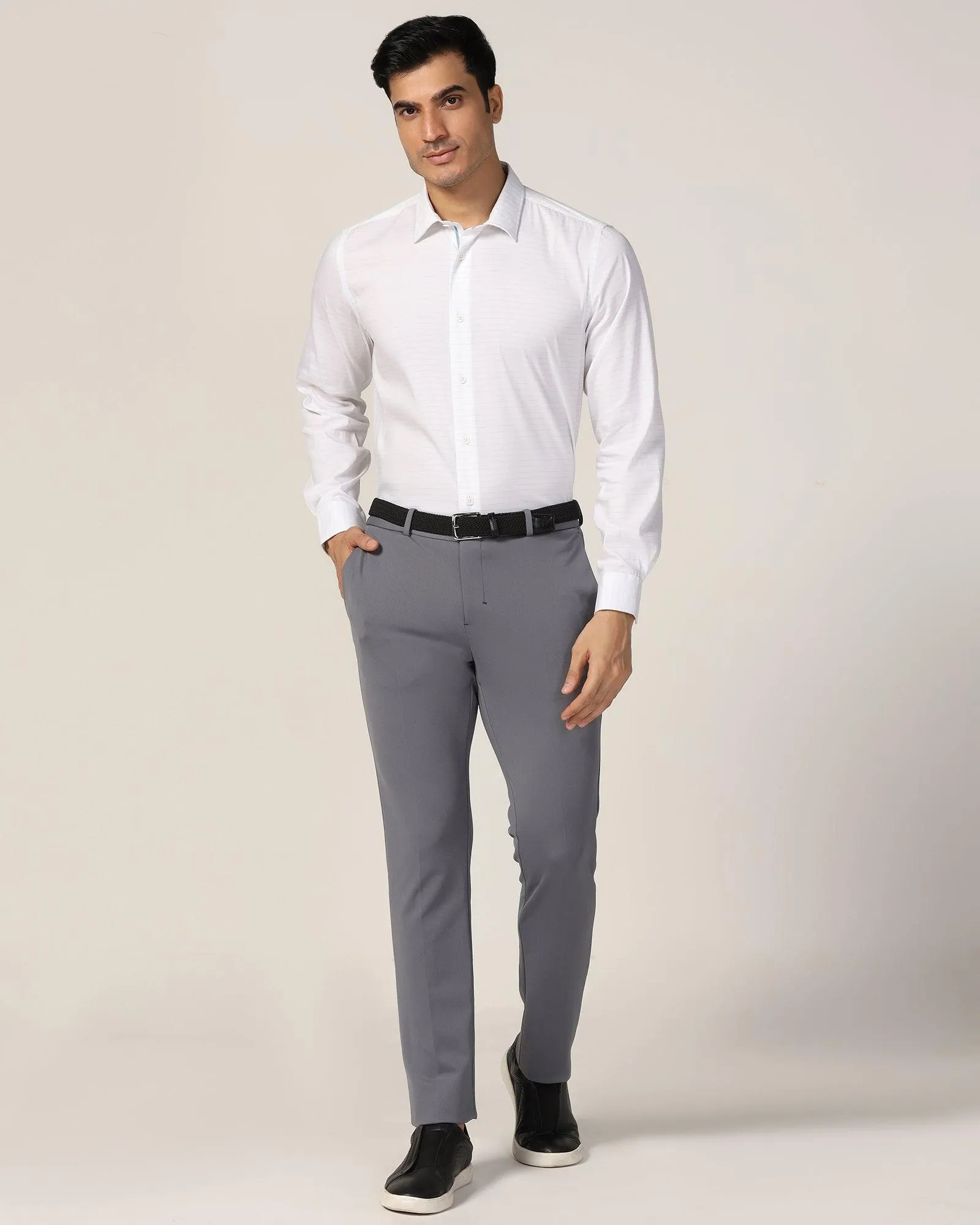 TechPro Formal White Solid Shirt - Theory