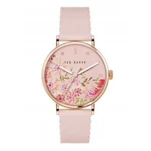 Ted Baker Ladies Phylipa Leather Pink Watch BKPPHS238