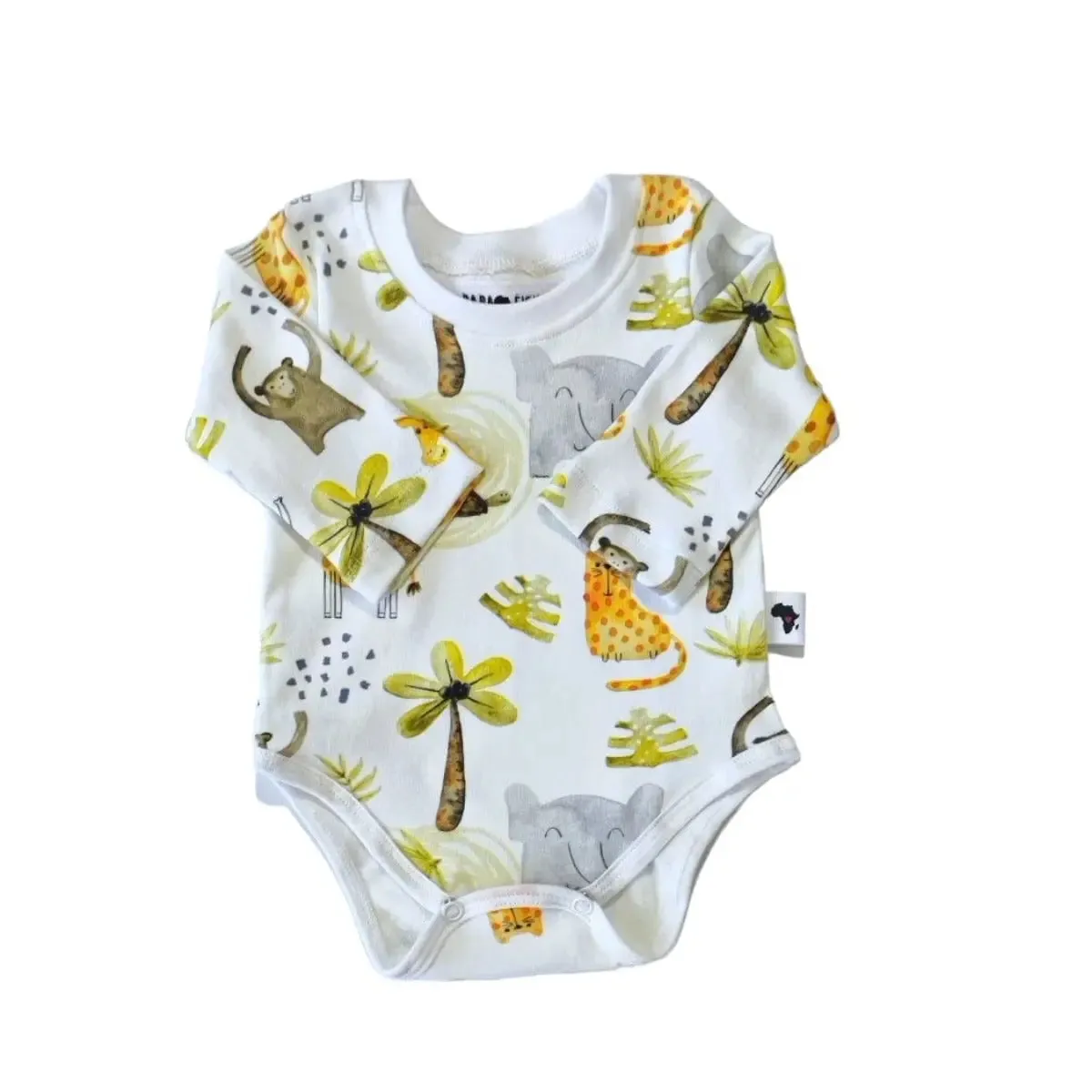 TEE SHIRT ONESIE - LS - MONKEY BUSINESS