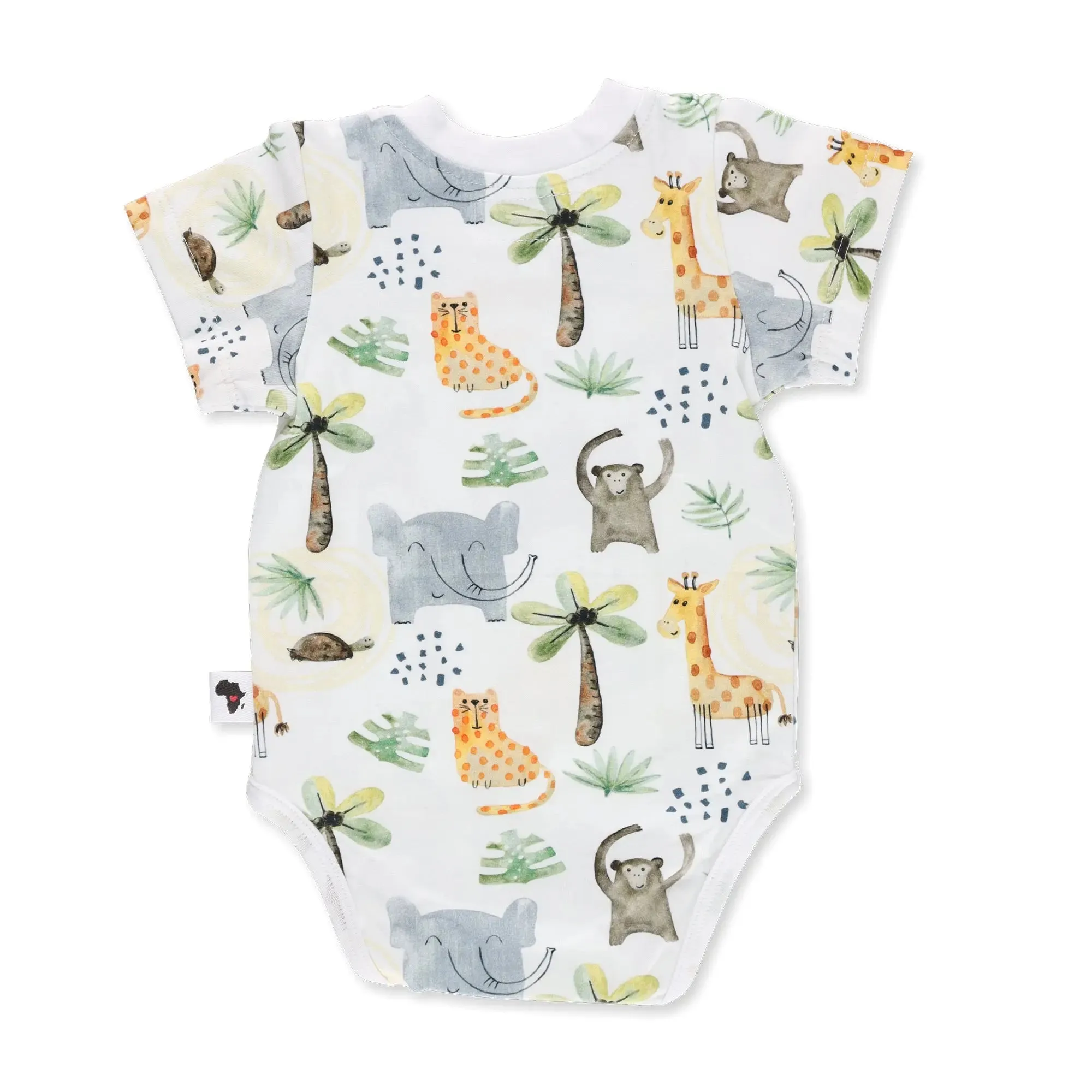 TEE SHIRT ONESIE - SS - MONKEY BUSINESS