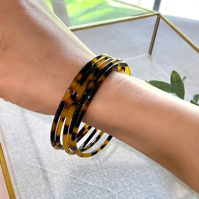 TEEK - 3PCS Tortoise Shell Bracelets