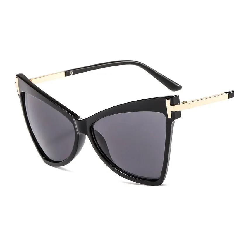 TEEK - Cateye Metal Frame Lux Sunglasses