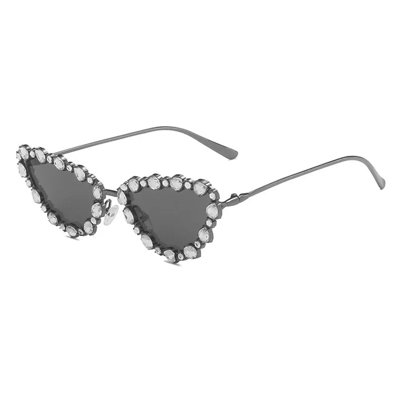 TEEK - Crystal Cat Eye Sunglasses