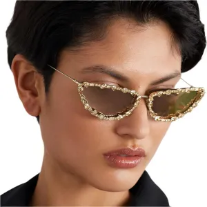 TEEK - Crystal Cat Eye Sunglasses