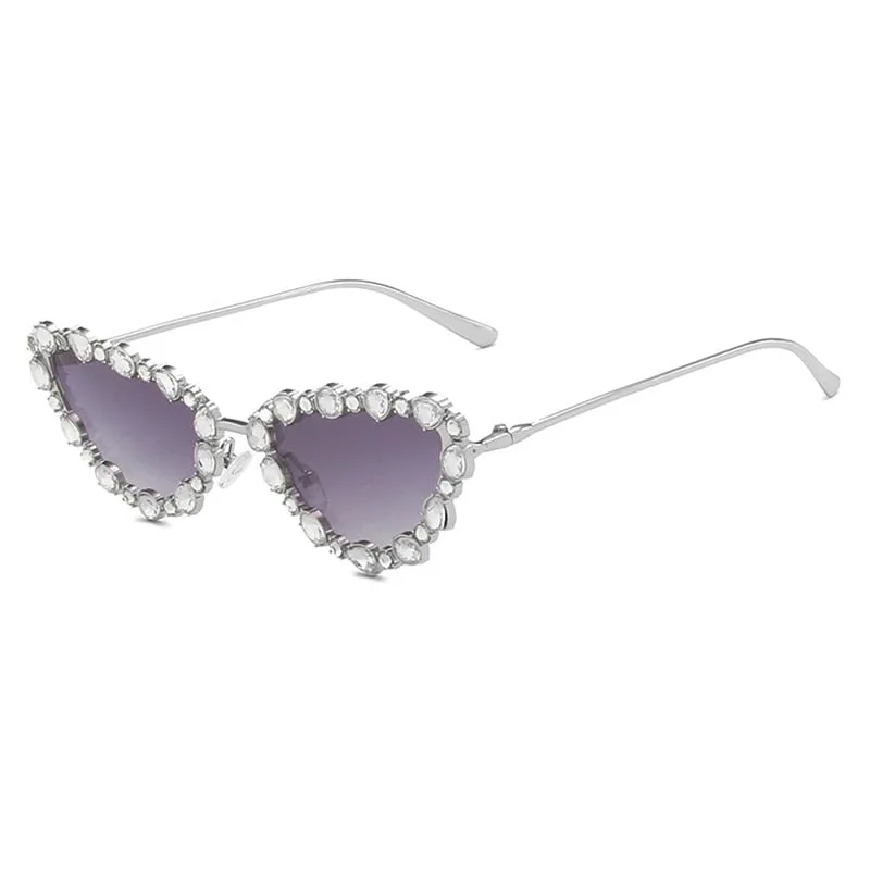 TEEK - Crystal Cat Eye Sunglasses