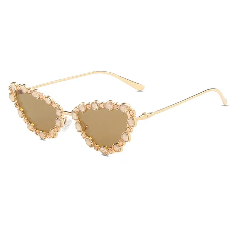 TEEK - Crystal Cat Eye Sunglasses