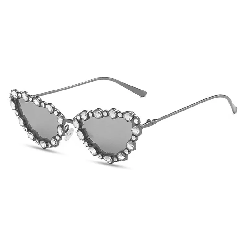 TEEK - Crystal Cat Eye Sunglasses