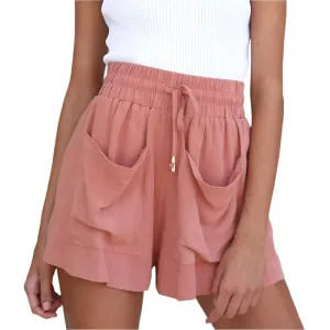 TEEK - High Waist Loose Wide Leg Shorts