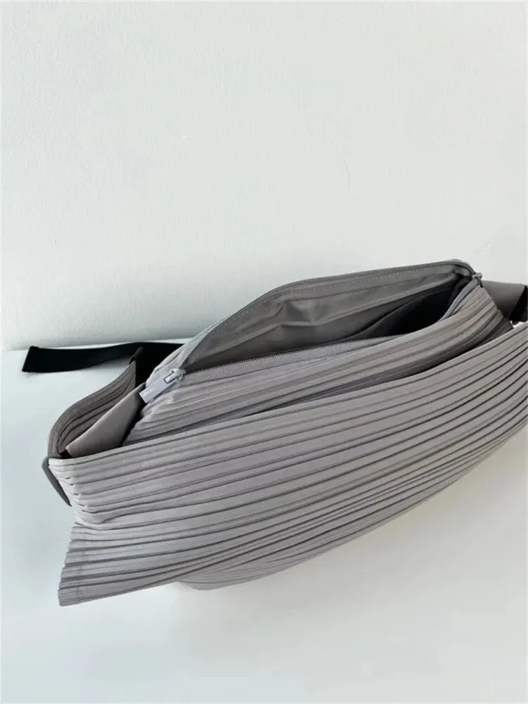 TEEK - Pleated Dumpling Chest Bag