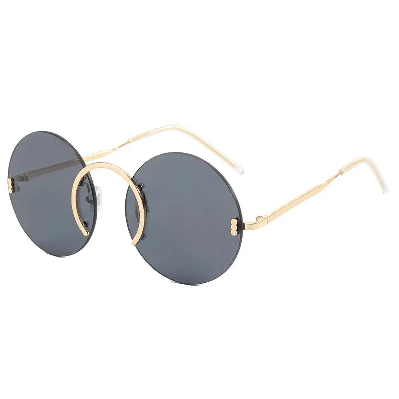 TEEK - Rimless Ronda Round Sunglasses