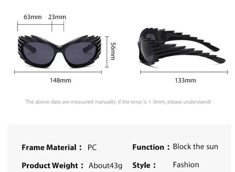 TEEK - Spike Wrap Sunglasses