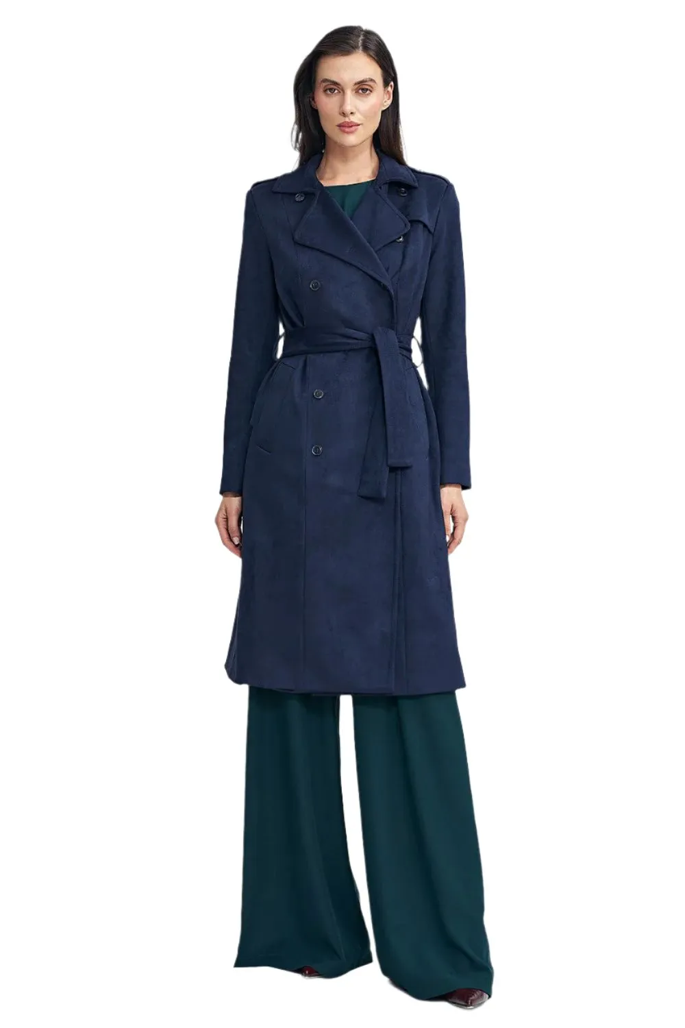 TEEK - Timeless Nubuck Buttoned Coat