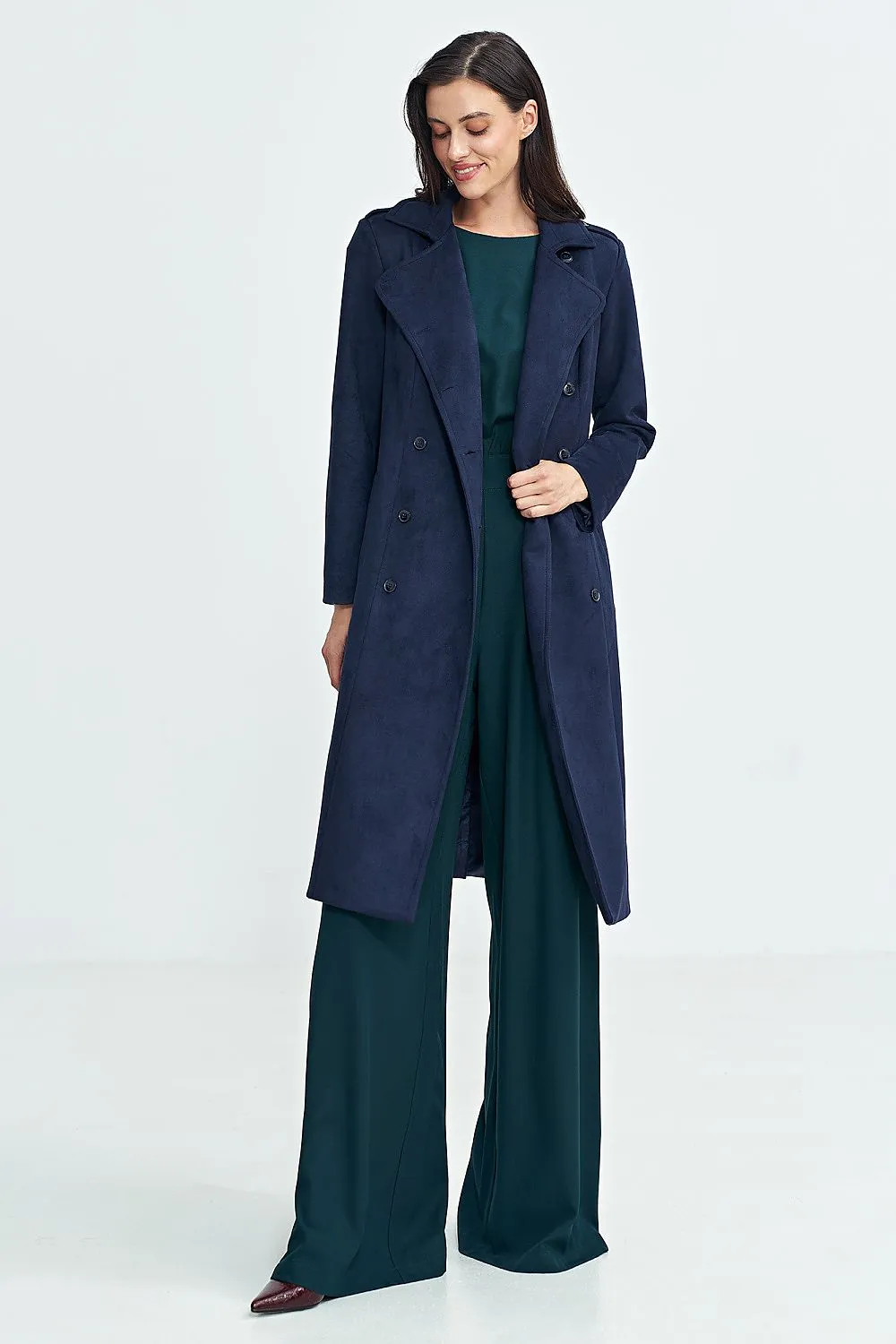 TEEK - Timeless Nubuck Buttoned Coat