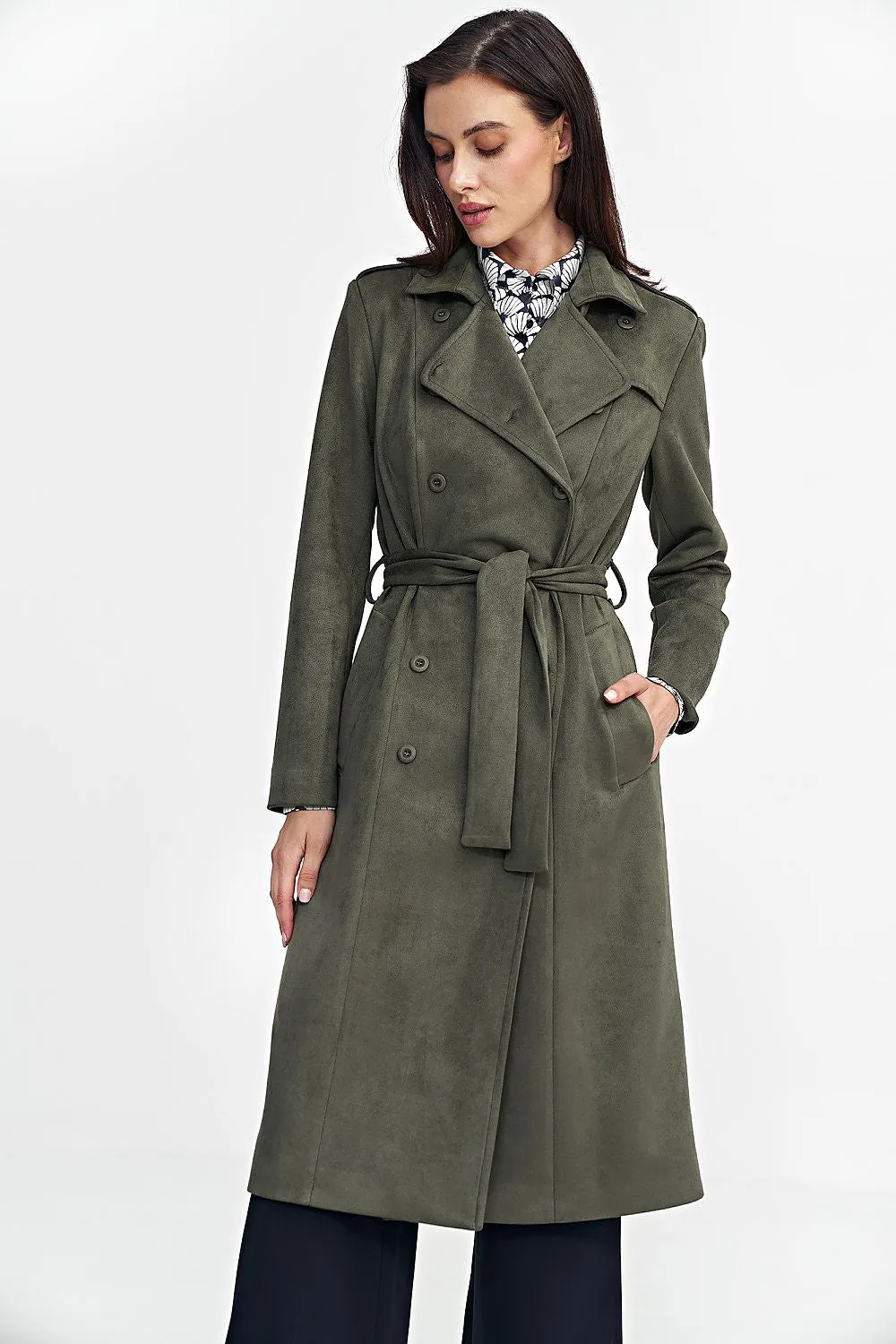 TEEK - Timeless Nubuck Buttoned Coat