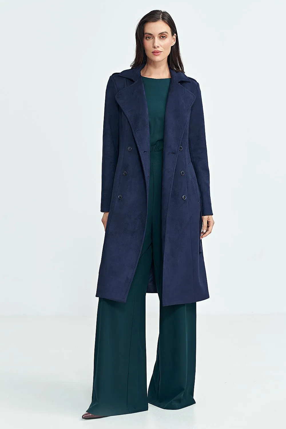 TEEK - Timeless Nubuck Buttoned Coat