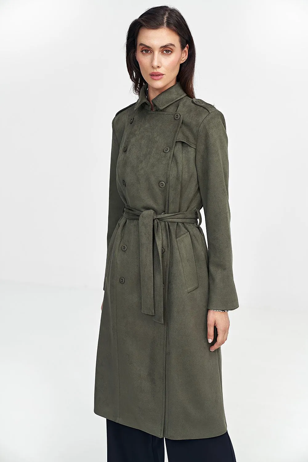 TEEK - Timeless Nubuck Buttoned Coat