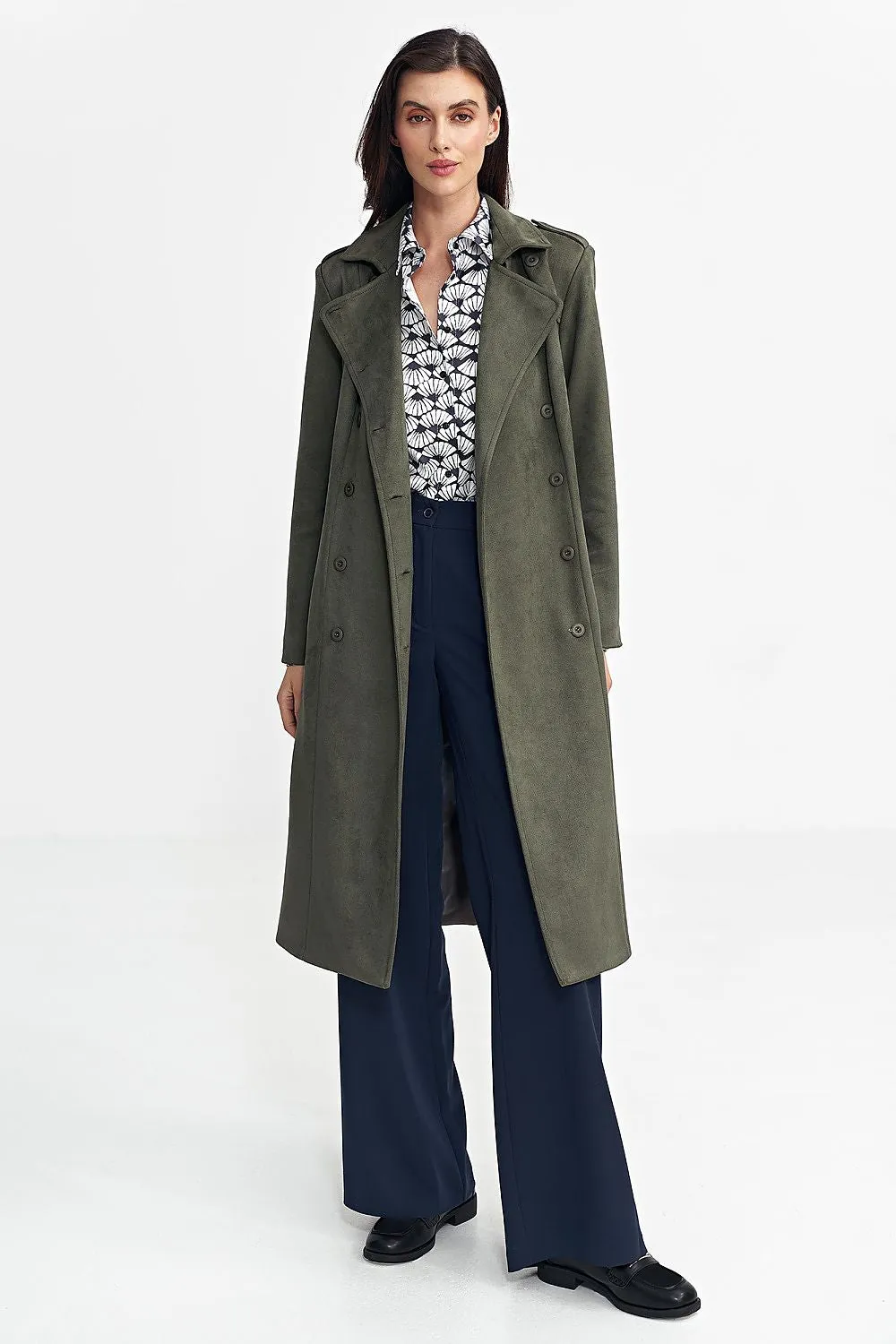 TEEK - Timeless Nubuck Buttoned Coat