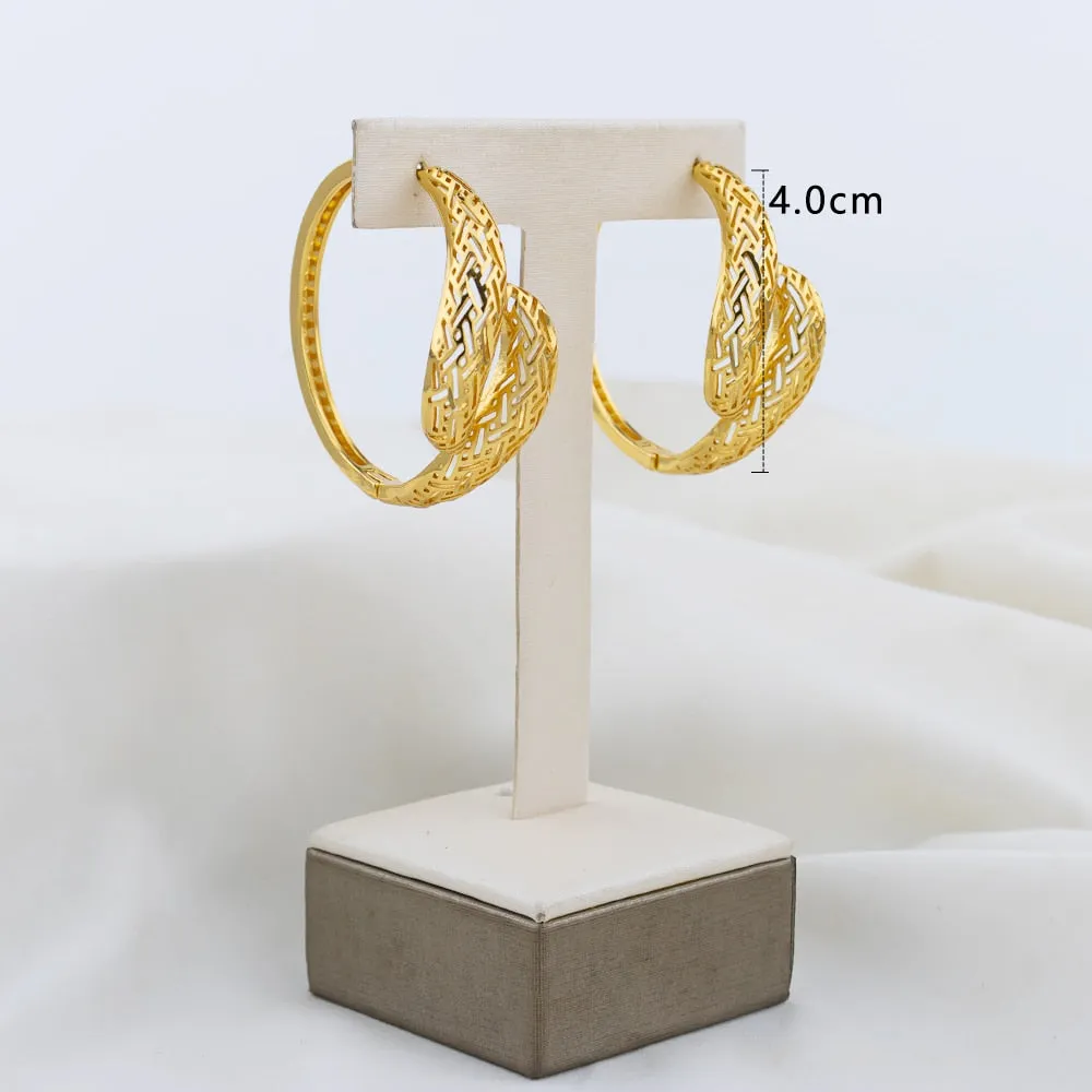 TEEK - Various Gold-Plated Copper Hoop Earrings