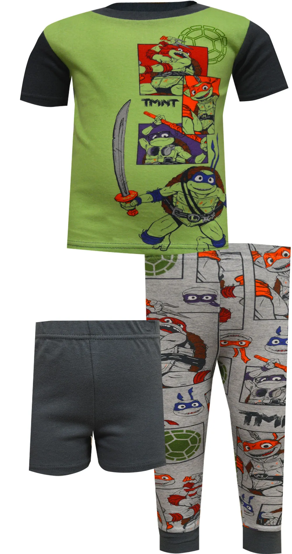 Teenage Mutant Ninja 4 Piece Cotton Pajama Set