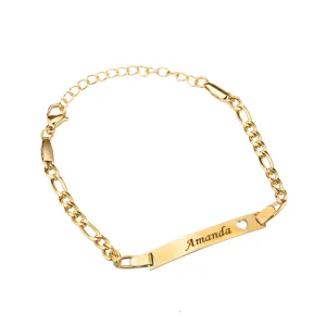 Teenagers Plated Name Bracelet