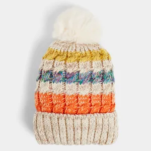 Telluride Winter Knit Hat - Cream Multi