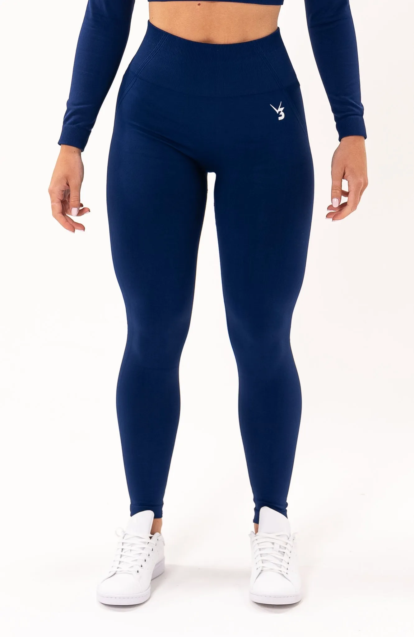 Tempo Seamless Scrunch Leggings - Royal Blue