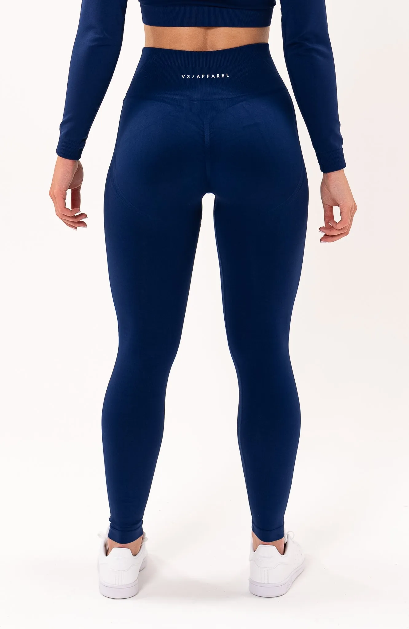 Tempo Seamless Scrunch Leggings - Royal Blue