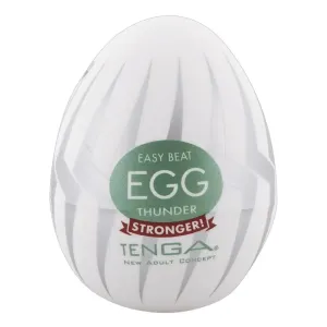 Tenga Silicone Stretchy Clear Thunder Egg Masturbator