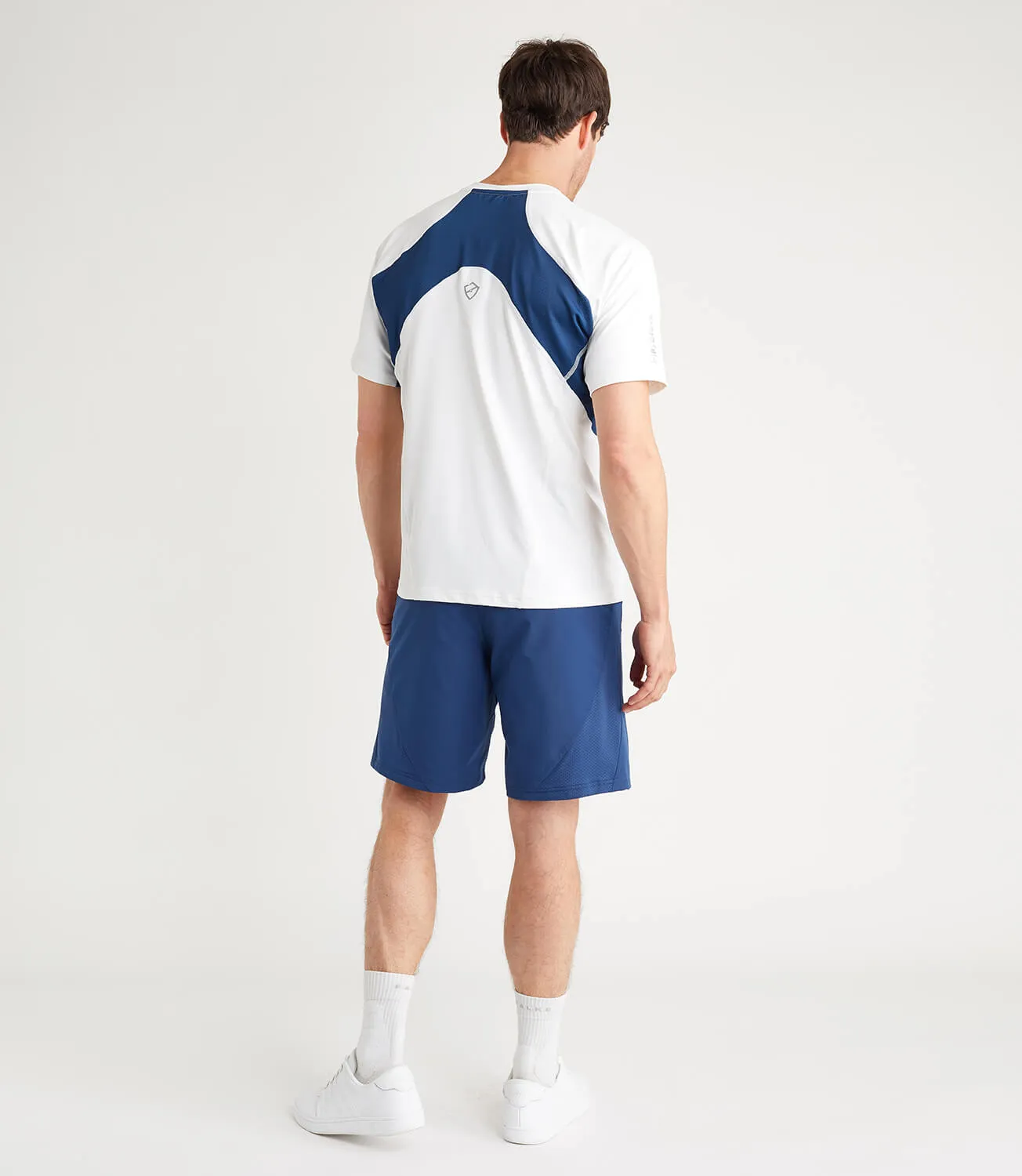 Terence Technical Tee - White/Blue