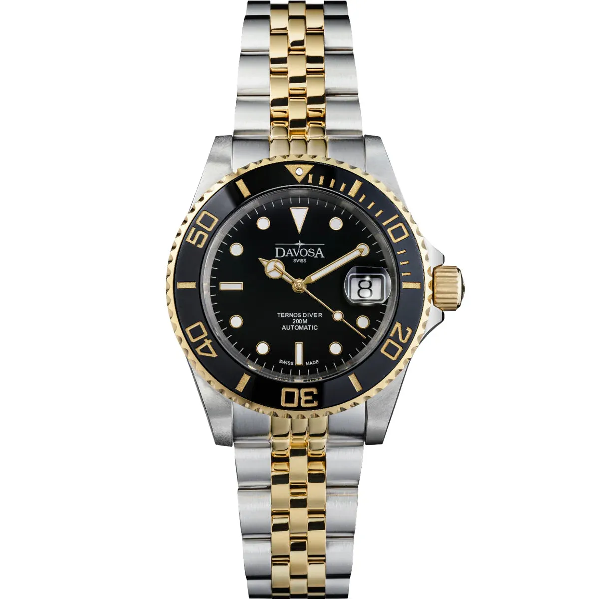 Ternos Ceramic Automatic Swiss-Made PVD Gold Diver Watch 16155503