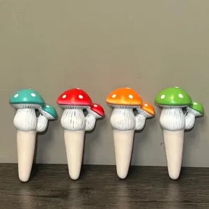 Terra Cotta Mushroom Self-Watering Spikes