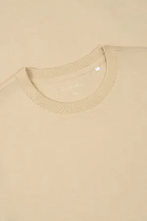 TerraTones Natural Dye Crew Neck T-Shirt | Khaki 70688J