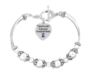 Testicular Cancer Awareness Partial Beaded Bracelets