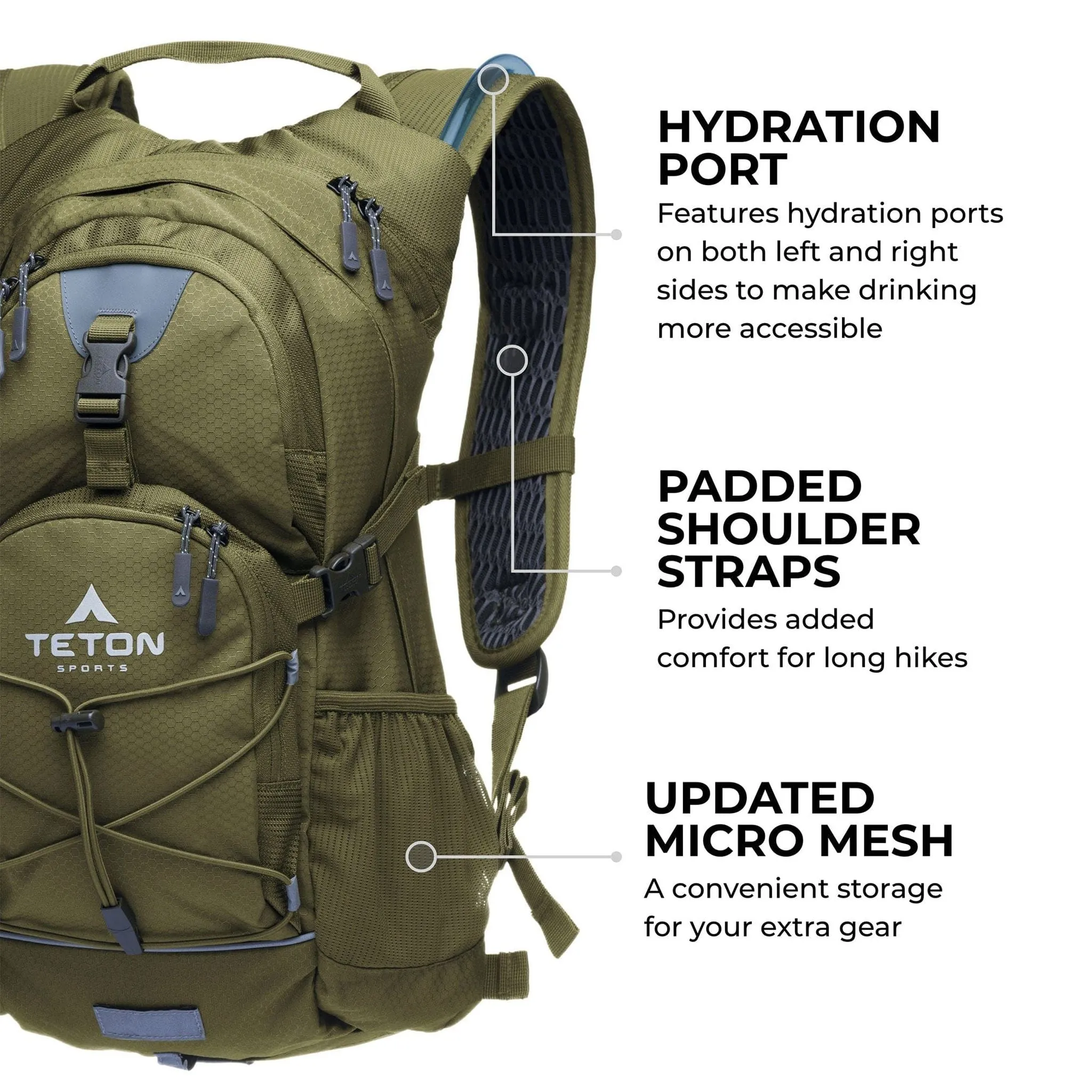 Teton Sports Oasis 18l Hydration Daypack with 2l Bladder in Burnt Orange