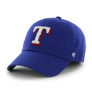 Texas Rangers 47 Brand Franchise Blue White Logo T Flag Back Hat Cap